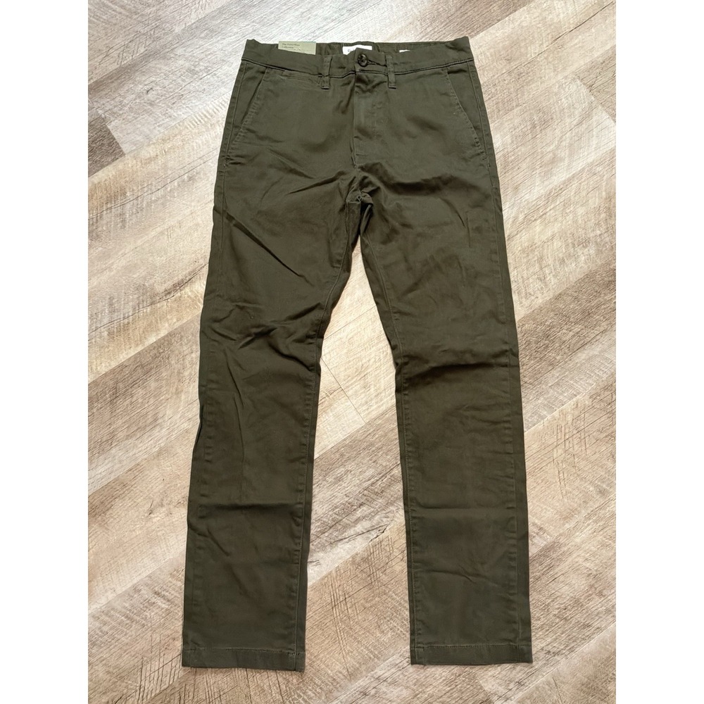 NWT Goodfellow & Co Men's The Everywear Slim Chino Green 33x30 - Picture 1 of 2